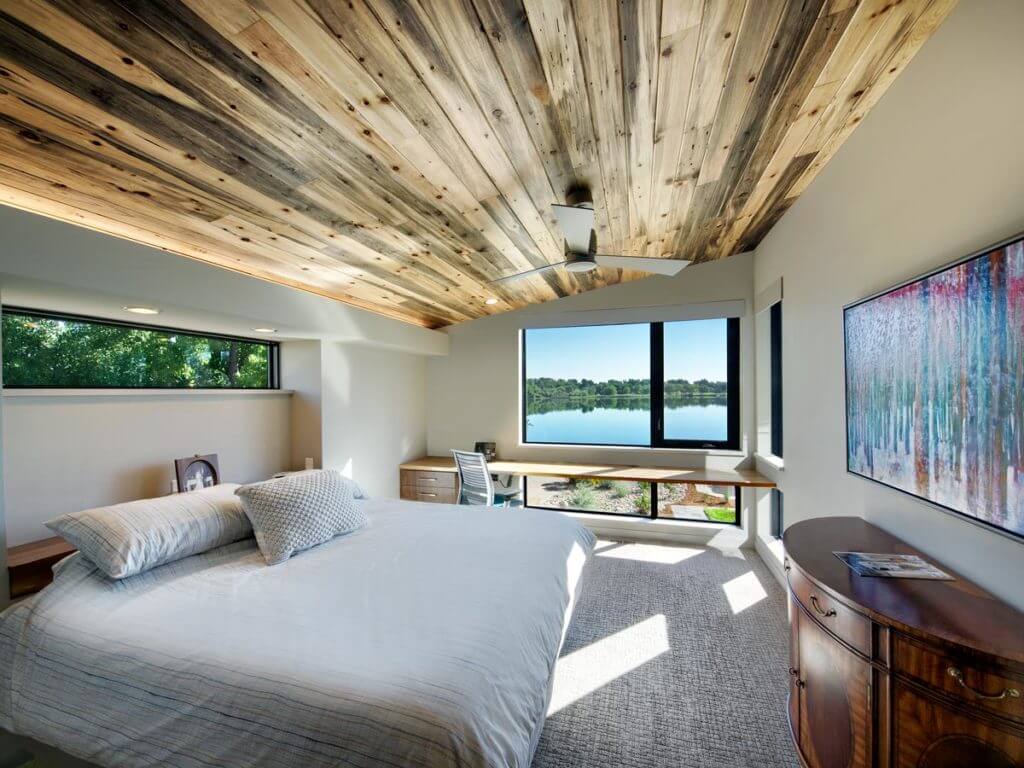 Custom home bedroom by Hammersmith Structures, Fort Collins CO