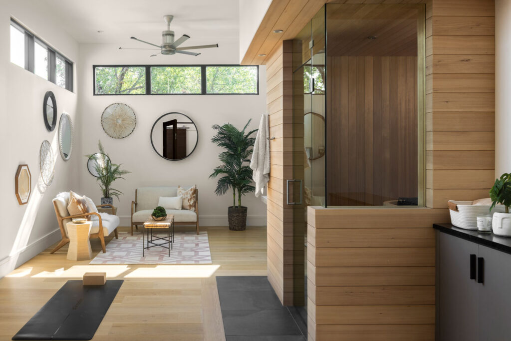 Custom Home remodel Chateau Brot interior view.