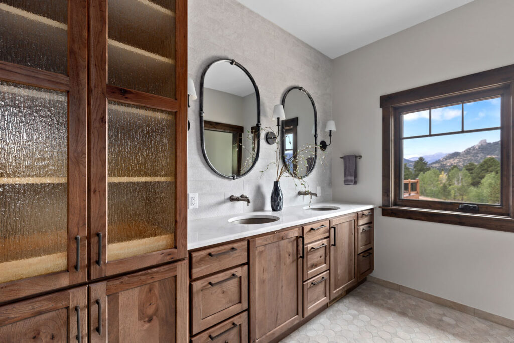Custom double bathroom vanity