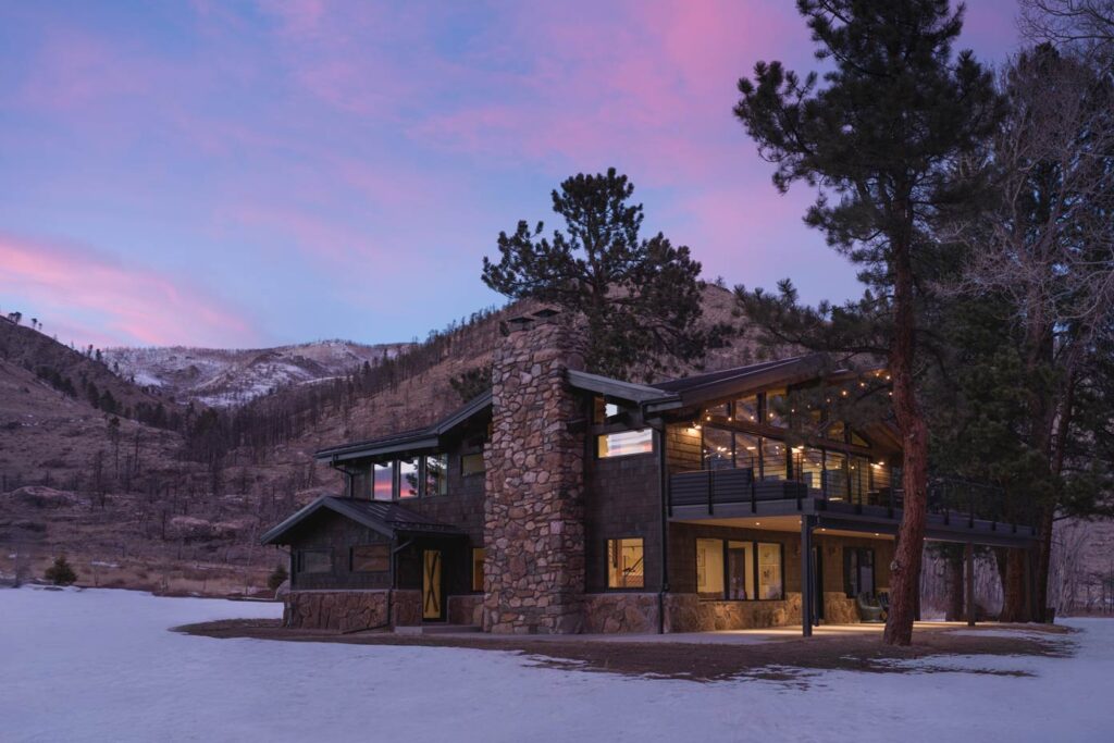 exterior view of keystone custom home