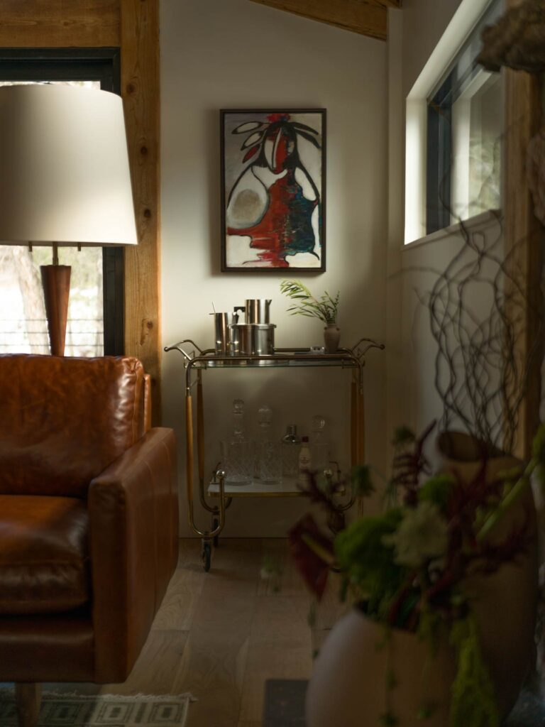 living room bar cart details