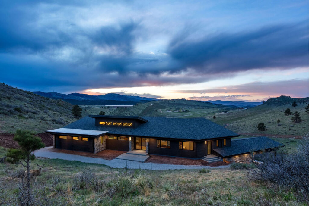 Sky High Butterfly custom home build in Berthoud, Colorado