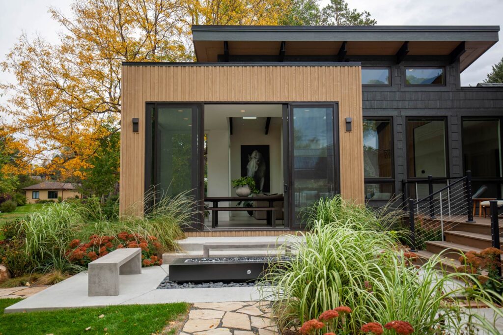 Lakefront Lookout - exterior view of deck and side entry