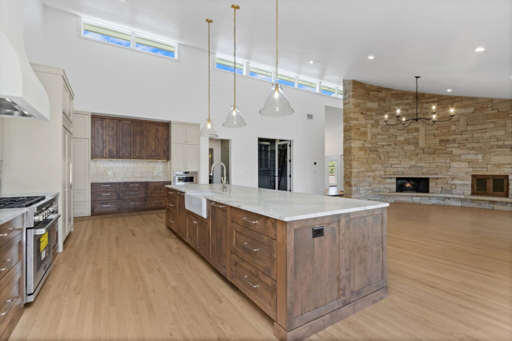 backside of island in kitchen